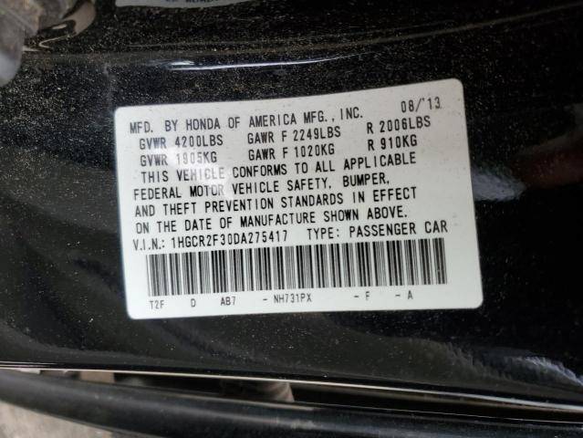 Photo 12 VIN: 1HGCR2F30DA275417 - HONDA ACCORD 