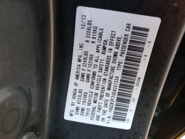 Photo 9 VIN: 1HGCR2F30EA057334 - HONDA ACCORD LX 