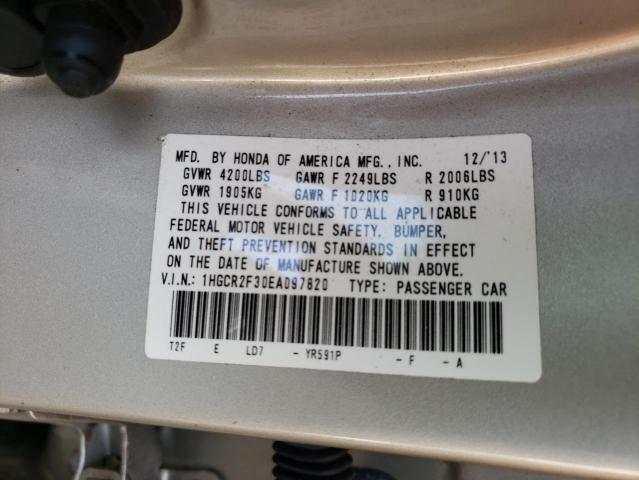 Photo 9 VIN: 1HGCR2F30EA097820 - HONDA ACCORD LX 