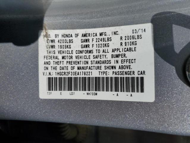 Photo 12 VIN: 1HGCR2F30EA178221 - HONDA ACCORD LX 