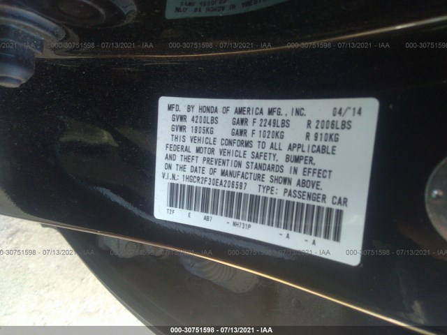 Photo 8 VIN: 1HGCR2F30EA206597 - HONDA ACCORD SEDAN 