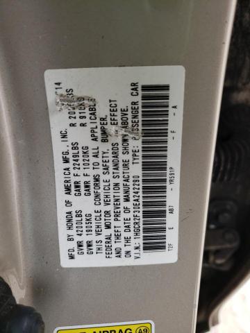 Photo 9 VIN: 1HGCR2F30EA242290 - HONDA ACCORD LX 