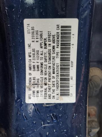 Photo 11 VIN: 1HGCR2F30EA293921 - HONDA ACCORD 