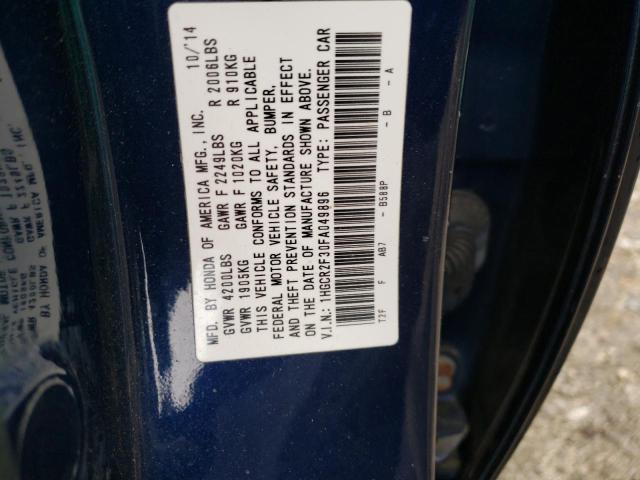 Photo 11 VIN: 1HGCR2F30FA049896 - HONDA ACCORD LX 