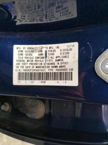 Photo 11 VIN: 1HGCR2F30FA067802 - HONDA ACCORD LX 