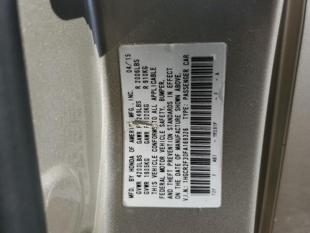 Photo 9 VIN: 1HGCR2F30FA169326 - HONDA ACCORD LX 