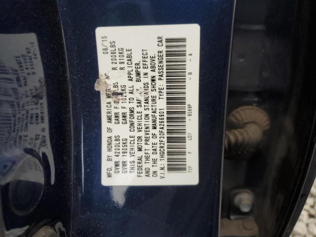 Photo 11 VIN: 1HGCR2F30FA266901 - HONDA ACCORD 