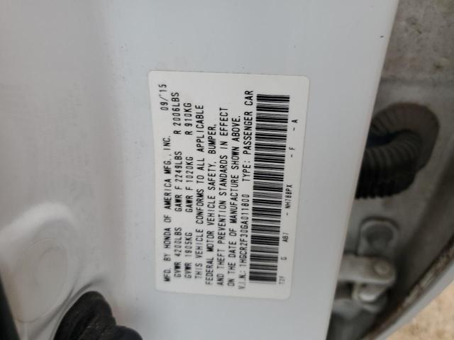 Photo 12 VIN: 1HGCR2F30GA011800 - HONDA ACCORD LX 