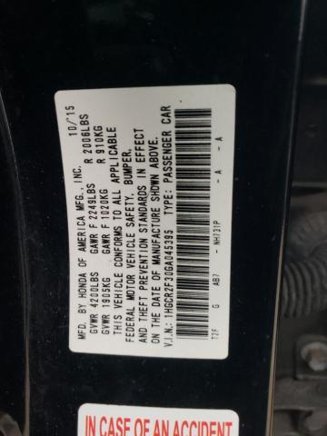 Photo 11 VIN: 1HGCR2F30GA045395 - HONDA ACCORD 