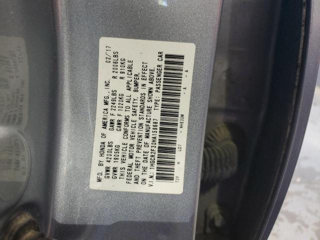 Photo 12 VIN: 1HGCR2F30HA159687 - HONDA ACCORD 