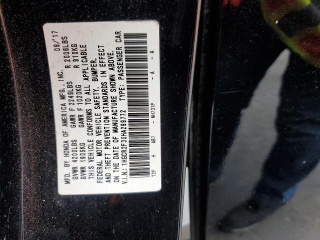 Photo 12 VIN: 1HGCR2F30HA299772 - HONDA ACCORD 