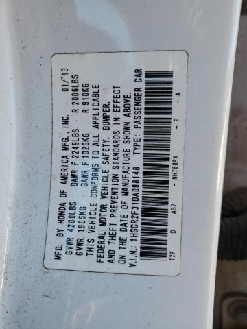 Photo 12 VIN: 1HGCR2F31DA098148 - HONDA ACCORD 