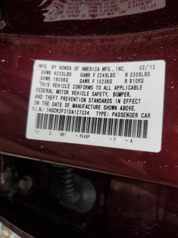 Photo 11 VIN: 1HGCR2F31DA127034 - HONDA ACCORD 