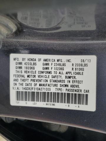 Photo 11 VIN: 1HGCR2F31DA271005 - HONDA ACCORD 