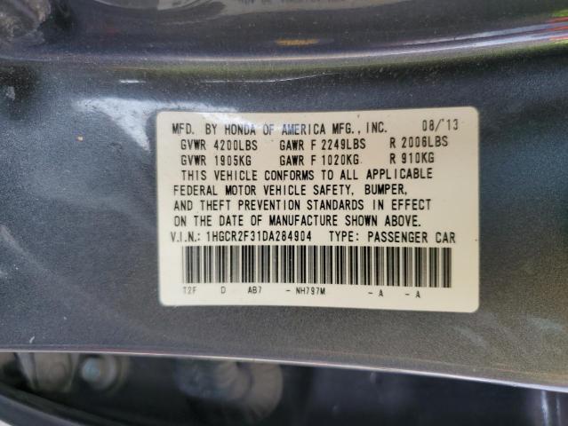 Photo 11 VIN: 1HGCR2F31DA284904 - HONDA ACCORD LX 