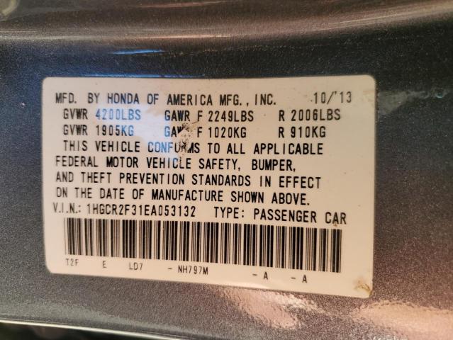 Photo 11 VIN: 1HGCR2F31EA053132 - HONDA ACCORD LX 