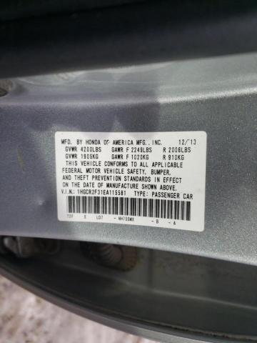 Photo 9 VIN: 1HGCR2F31EA115581 - HONDA ACCORD LX 