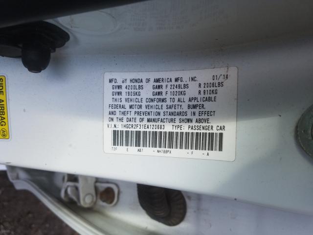 Photo 9 VIN: 1HGCR2F31EA120683 - HONDA ACCORD LX 