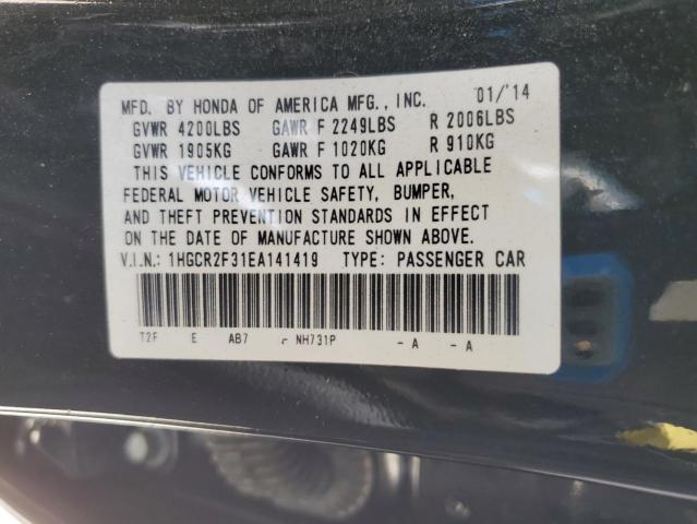 Photo 12 VIN: 1HGCR2F31EA141419 - HONDA ACCORD 