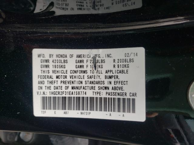 Photo 9 VIN: 1HGCR2F31EA159774 - HONDA ACCORD LX 