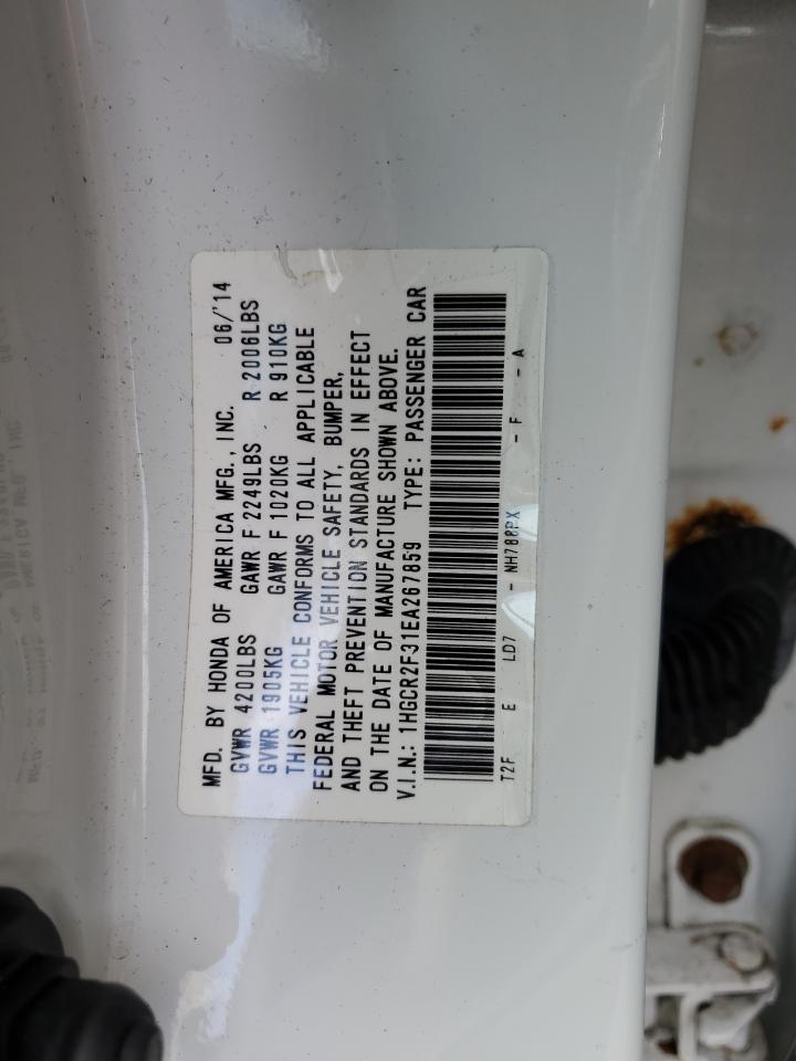 Photo 12 VIN: 1HGCR2F31EA267859 - HONDA ACCORD 