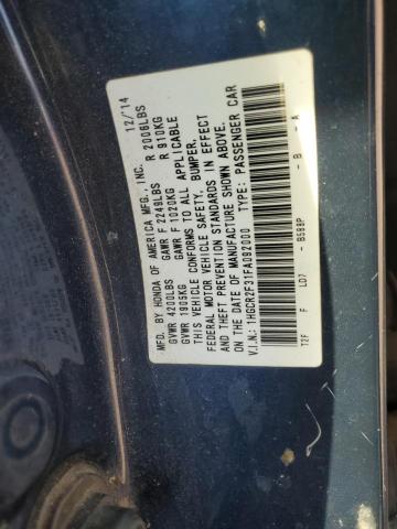 Photo 12 VIN: 1HGCR2F31FA092000 - HONDA ACCORD LX 