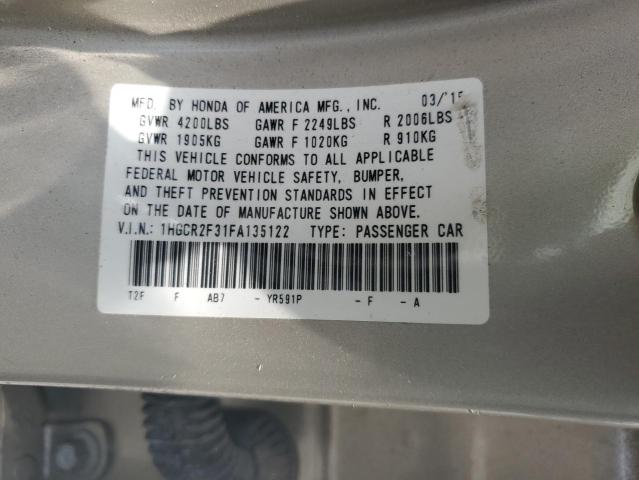 Photo 11 VIN: 1HGCR2F31FA135122 - HONDA ACCORD LX 