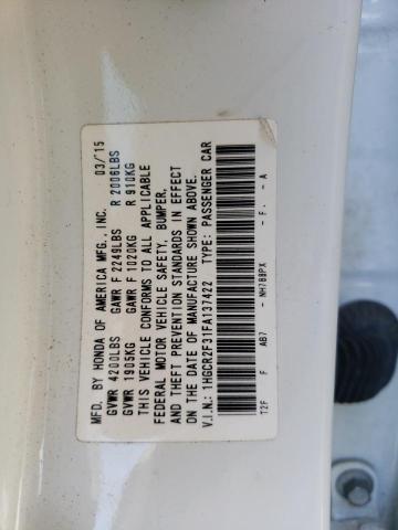 Photo 9 VIN: 1HGCR2F31FA137422 - HONDA ACCORD LX 