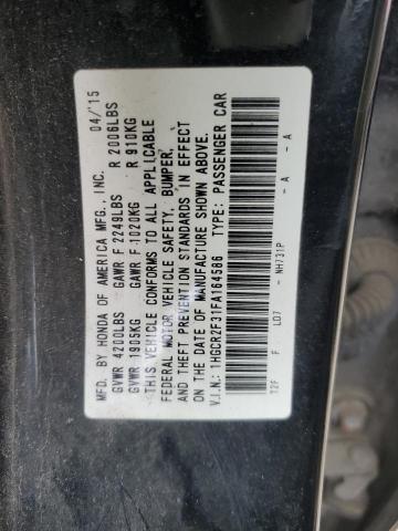 Photo 11 VIN: 1HGCR2F31FA164586 - HONDA ACCORD LX 