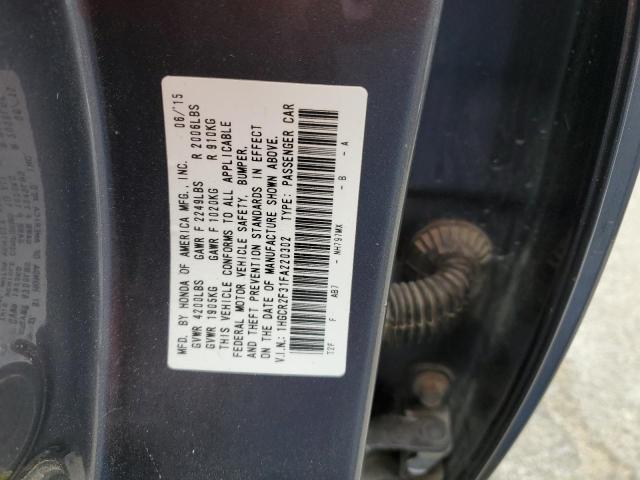 Photo 9 VIN: 1HGCR2F31FA220302 - HONDA ACCORD LX 