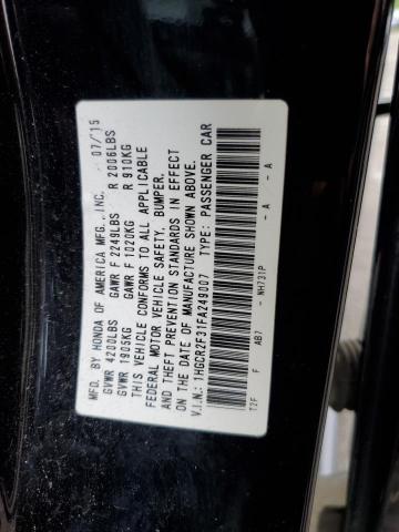 Photo 11 VIN: 1HGCR2F31FA249007 - HONDA ACCORD 