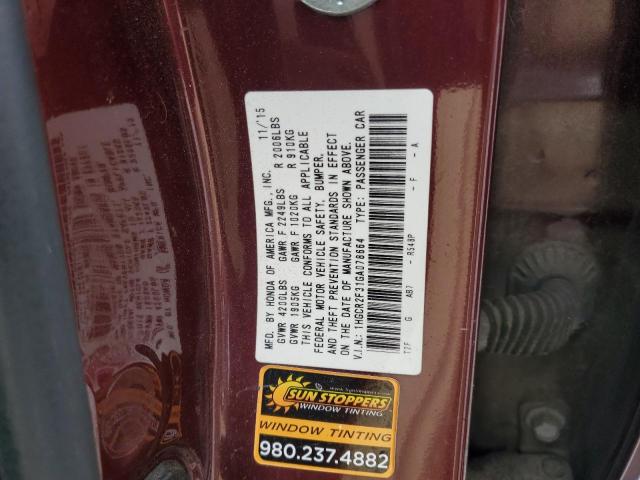 Photo 11 VIN: 1HGCR2F31GA078664 - HONDA ACCORD 