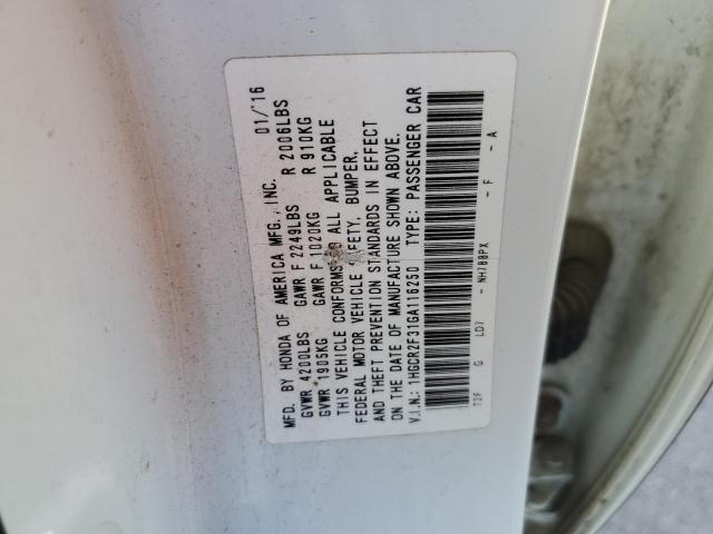 Photo 12 VIN: 1HGCR2F31GA116250 - HONDA ACCORD LX 