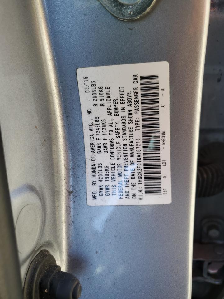 Photo 11 VIN: 1HGCR2F31GA167215 - HONDA ACCORD 