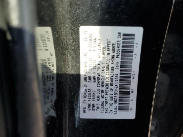 Photo 12 VIN: 1HGCR2F31GA170194 - HONDA ACCORD LX 