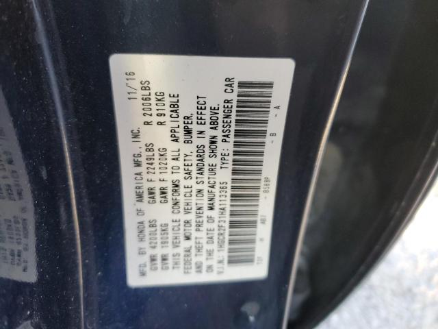 Photo 9 VIN: 1HGCR2F31HA113365 - HONDA ACCORD LX 