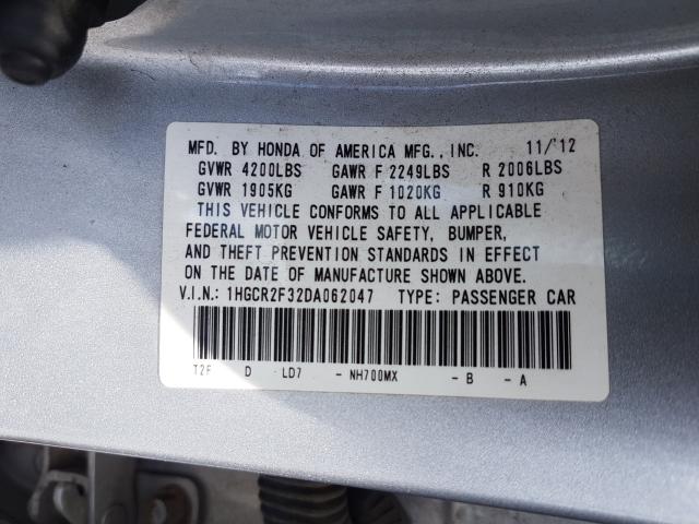 Photo 9 VIN: 1HGCR2F32DA062047 - HONDA ACCORD LX 