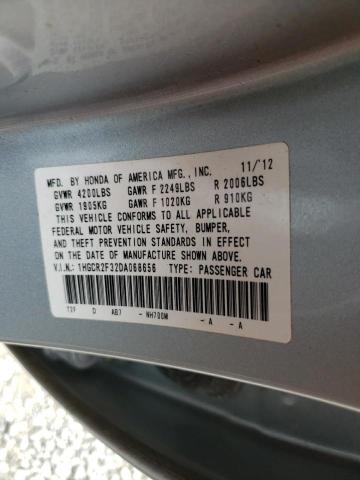 Photo 9 VIN: 1HGCR2F32DA068656 - HONDA ACCORD LX 