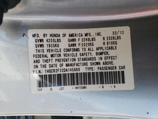 Photo 11 VIN: 1HGCR2F32DA145669 - HONDA ACCORD LX 