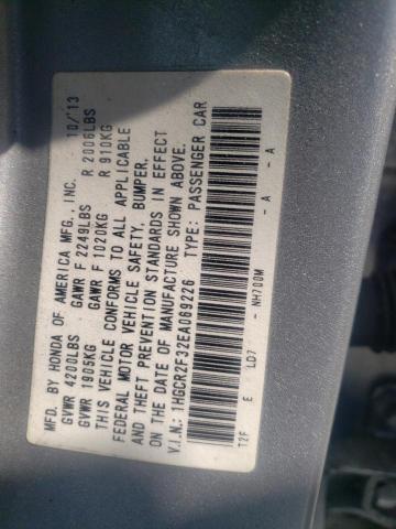 Photo 11 VIN: 1HGCR2F32EA069226 - HONDA ACCORD LX 