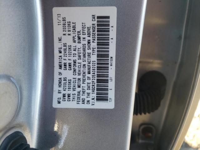 Photo 9 VIN: 1HGCR2F32EA082025 - HONDA ACCORD LX 