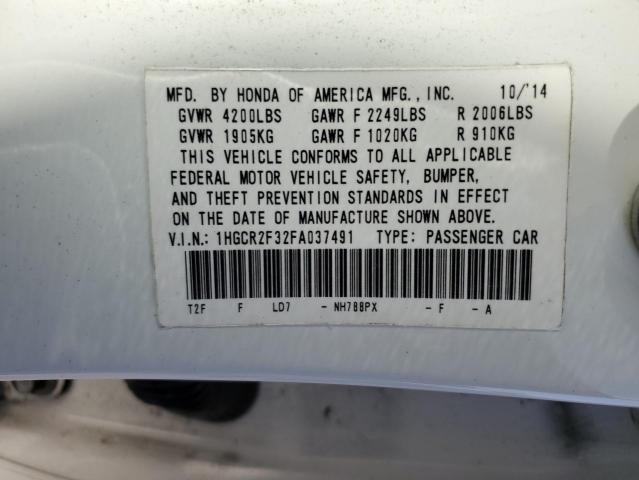 Photo 11 VIN: 1HGCR2F32FA037491 - HONDA ACCORD LX 