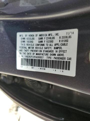 Photo 9 VIN: 1HGCR2F32FA069907 - HONDA ACCORD LX 