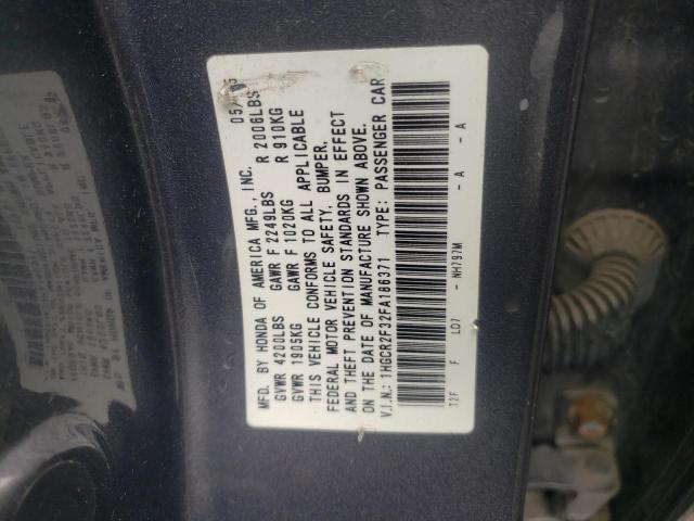 Photo 11 VIN: 1HGCR2F32FA186371 - HONDA ACCORD 