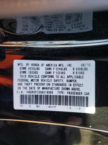 Photo 11 VIN: 1HGCR2F32GA018666 - HONDA ACCORD 