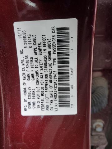 Photo 11 VIN: 1HGCR2F32GA039436 - HONDA ACCORD 