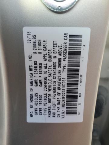 Photo 11 VIN: 1HGCR2F32GA157387 - HONDA ACCORD LX 