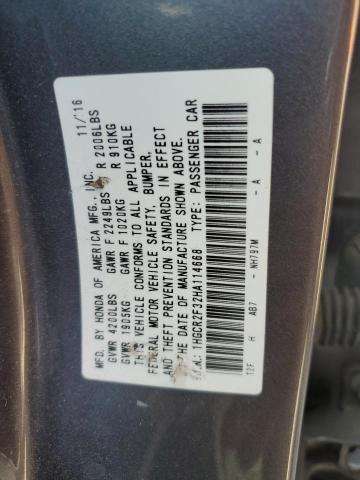 Photo 12 VIN: 1HGCR2F32HA114668 - HONDA ACCORD LX 