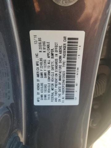 Photo 11 VIN: 1HGCR2F32HA129820 - HONDA ACCORD LX 