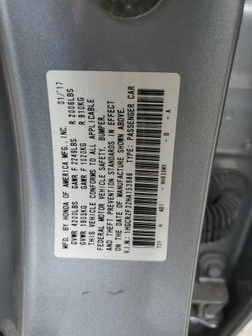 Photo 11 VIN: 1HGCR2F32HA153986 - HONDA ACCORD LX 